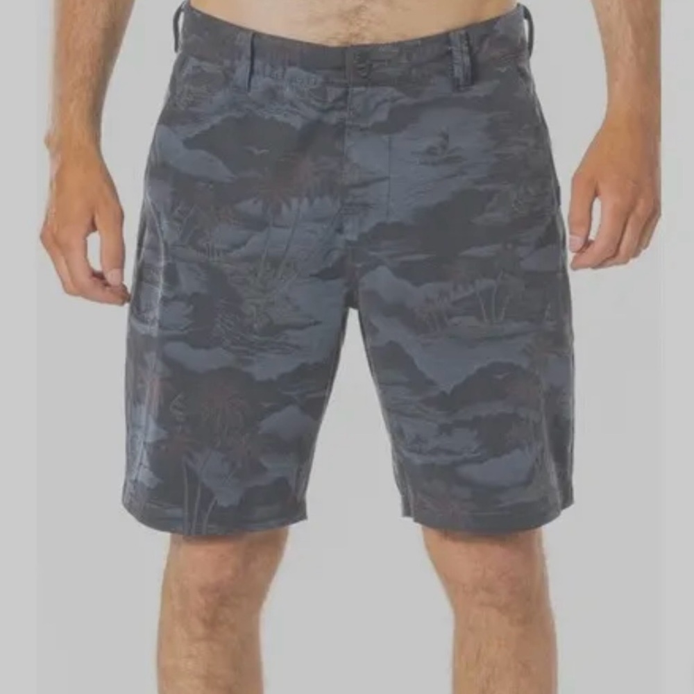Rip Curl 19” Boardwalk Dreamers Mirage Hybrid Tropical Print Shorts Size 33